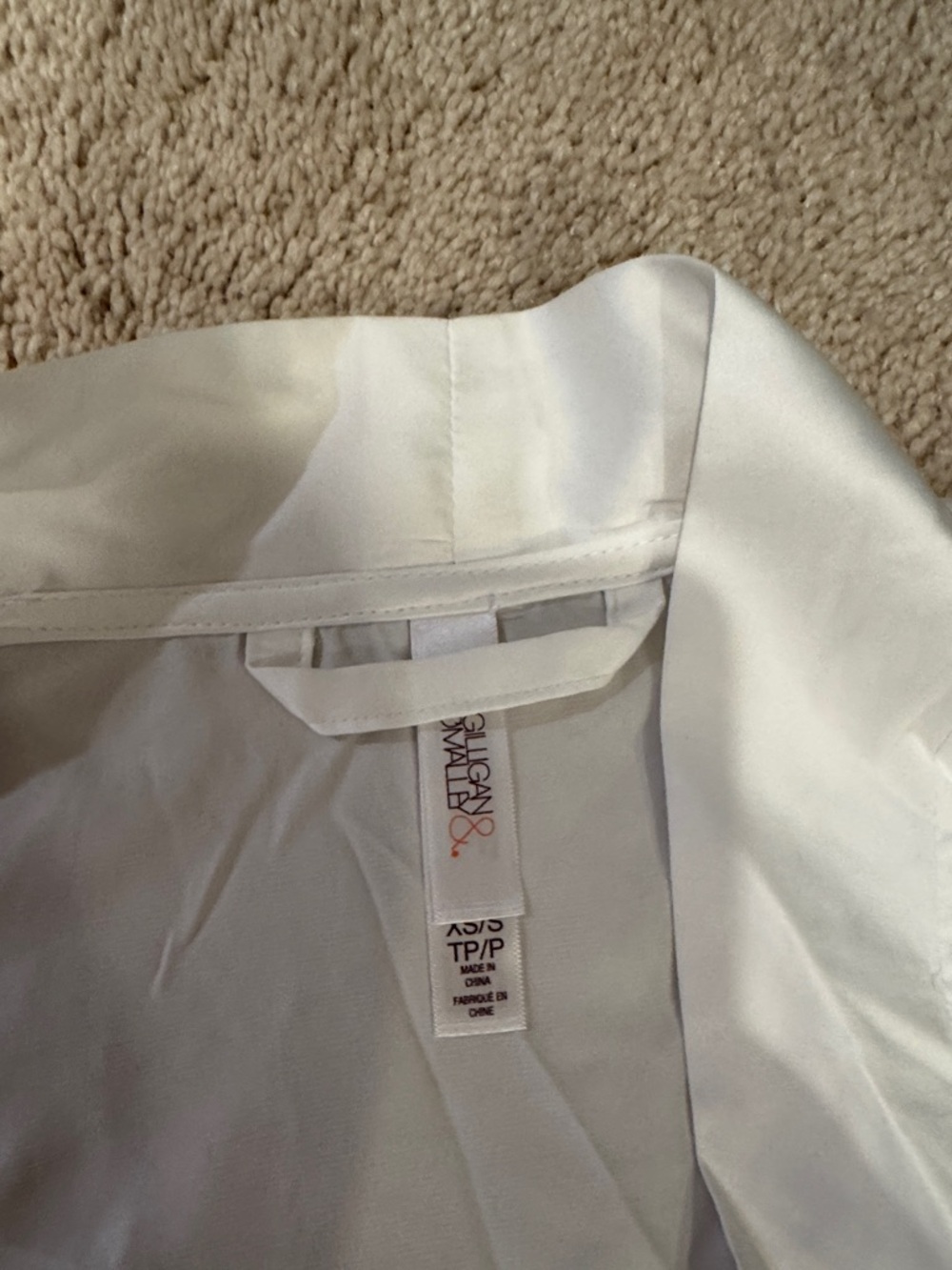 Satin Bridal Robe with Rhinestone Back - White - Picture 3 of 3